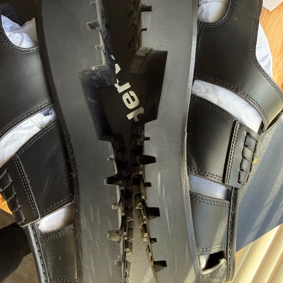 Alexander Wang Black carter cage leather sandals - Picture 10 of 14